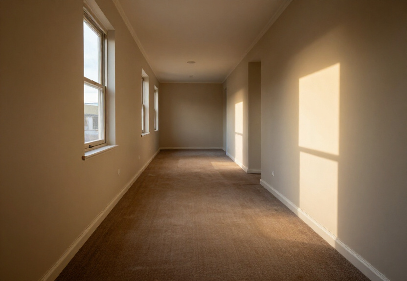 Restored living room in Sandy Point after water extraction and drying