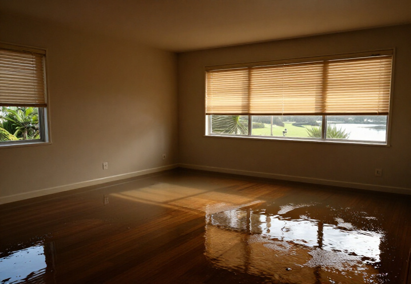 Waterlogged storage area in a Sandy Point commercial property
